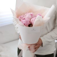 [KKOTNOON] 생화 작약 꽃다발 S / 로즈데이 꽃다발 / 여자친구 꽃선물