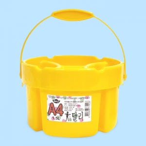 달리 미술 물통 노랑(소) 1.5L 4칸/칸없음 다용도 다기능