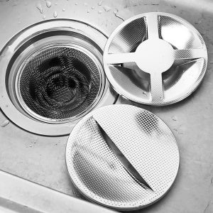 싱크대 스텐 배수구 커버 거름망 덮개 반달형