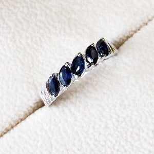[사파이어R021] 천연 블루 사파이어반지 (14K/18K)