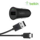 벨킨 퀵차지 3.0 차량용 충전기 USB C타입 케이블 F7U032bt