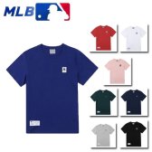 MLB 남여공용 와펜로고 반팔 티셔츠 31TSD1831
