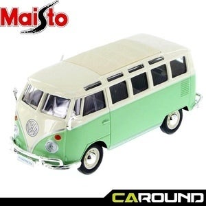 마이스토 1:25 폭스바겐 삼바 밴 - 그린크림색