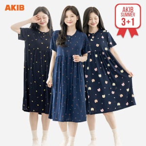 AKIB 아킵 여성용 냉감원피스 냉장원피스 3+1