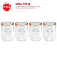 WECK 웩서울 튤립 1000ml 4개 세트 NO.745