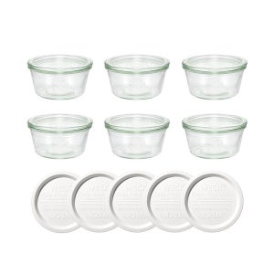 WECK 웩 몰드 290ml 낮은형 WE740 1박스 6개, 독일PE 5개 포함(사은품증정)