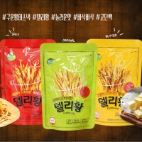 델리향 영양간식 과자 술안주 건강스낵 조미건어포 명태포 매운맛 버터맛 오리지널맛