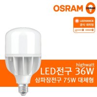 [오스람 공식] LED전구 36W 주광색 / 삼파장75W 대체