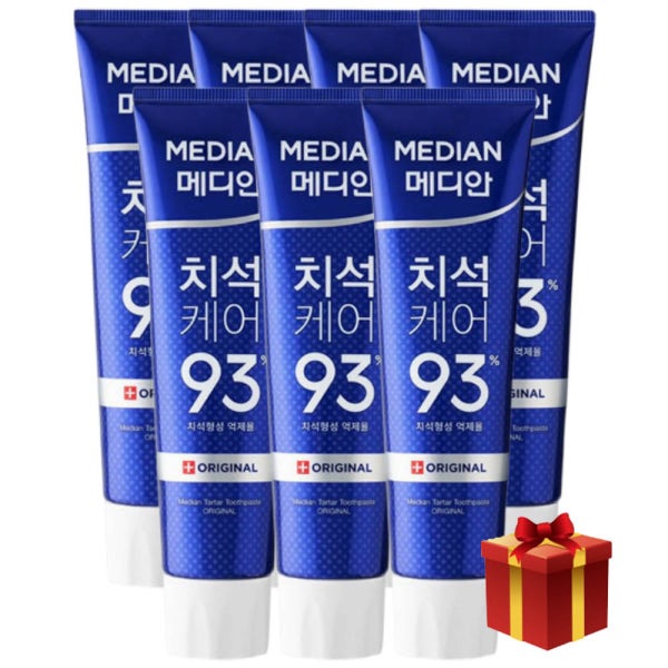 메디안 치석케어 오리지날 치약 120g 7입x증 정_