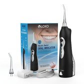 8282505-Oral Irrigator-VLOXO Matte Black Rechargeable Cordless Water Flosser-Professional IPX7 방수 3 