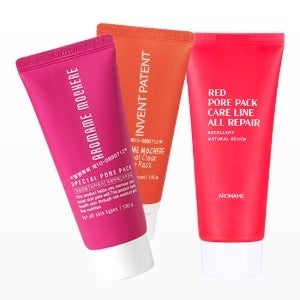 아로마미, 모공수축 특허 (2개이상+크림) 100만개판매 홈쇼핑완판 모공팩 피지 100g