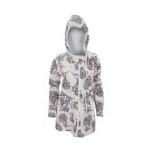 universal textiles womens ladies floral pattern hooded packaway raincoat