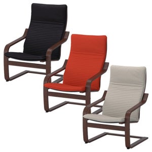 이케아 POANG 암체어 프레임 브라운