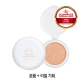 식물나라 산소수 톤업 선쿠션 생기피치 15g(SPF50+)