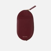 [살랑]Oval Slim Card Wallet burgundy