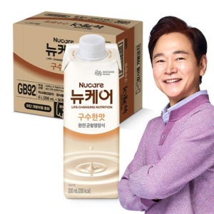[본사공식몰] 뉴케어 구수한 맛 200ml 30팩(캔x) 대상웰라이프 환자식 환자 노인 영양식 단백질 아침 식사대용 음료 유동식 부모님 식사대용식 완전 균형영양식