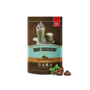 까로망 민트초코칩 라떼 파우더 민트초코, 500g, 1개