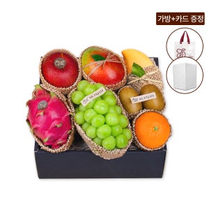 프리미엄 과일선물세트 친환경포장 3호 7종 (샤인머스켓, 망고 외) 2.5kg이상 올프레쉬