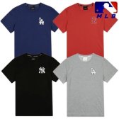 MLB 남여공용 에센셜로고 뒤 밑단 레터링 반팔 티셔츠 31TS62831