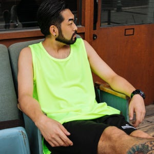 (L~5XL)덥니? 쿨링롱나시[OKK나시,롱나시,쿨링나시,쿨링,쿨,형광,네온,피트니스,레저,스포츠,비치웨어,기능성,바캉스]