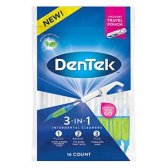 [핫바잉]Dentek 3-in-1 Interdental Cleaners, Mouthwash Blast, 16 Count Each, Pack of 4 (추가비용없음)