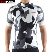 Tinkkic 2017 Camouflage Cycling Jersey Short Sleeve tops shirt Maillot Ciclismo breathable quick-dry