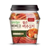 CJ제일제당 비비고 썰은 배추김치 더풍부한맛 용기 500g