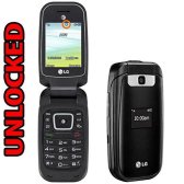 LG LG B470 Flip Phone AT&T + GSM Unlocked 3G - Black (Certified Refurbished)