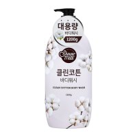 샤워메이트 바디워시 클린코튼 1200ml