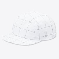 슈프림 라코스테 그리드 캠프캡 화이트 Supreme LACOSTE Reflective Grid Nylon Camp Cap White