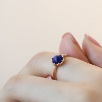 탄생석 천연석 lapis lazuli 라피스라줄리 반지