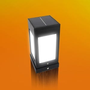 타로시 LED 태양광 문주등 정원 외부조명 테라스등 데크등 사각 80mm