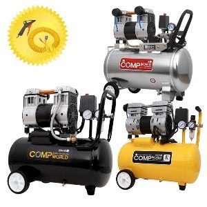 콤프월드 OFS모델 휴대용 저소음 무오일 콤프레샤