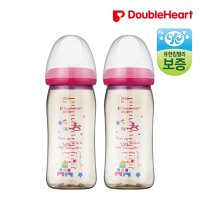 더블하트 소프트터치 모유실감 PPSU 노꼭지 젖병 토이 240ml