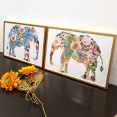 귀여운 코끼리 그림 액자 소형 2종