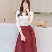 아뜨랑스 미디롱 가을 플레어 스커트 skirt SK2863