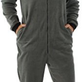 0122513pajamamania mens sleepwear fleece footed onesie pajamas PM17MGWBMED