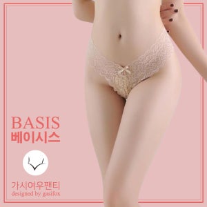 Panties} 베이시스 레이스 반티팬티