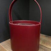 STAUD staud 스타우드 bisset leather bag 비셋 레더 버킷백 버건디