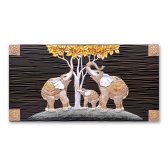 코끼리 가족 벽걸이 액자 벽소품/인테리어