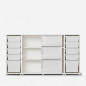 샘키즈 슬라이딩 전면책장 수납장 박스형 2000