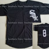 Movie Baseball Jersey Pirates 8 Stitched Name amp Number Black White Shirt S-3XL VIVA VILL