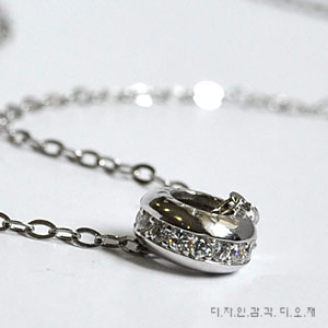 14k 화이트골드 남자 목걸이 <b>아스피린</b>(남)