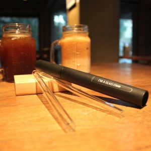 휴대용 세트 - 유리빨대, HANDS& 핸즈앤