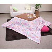 Water color flower pattern kotatsu hanging cover MU-1