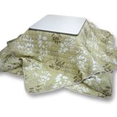 Leaf pattern kotatsu comforter