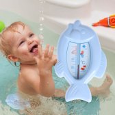 사랑스러운 아기 목욕 온도계 장난감 부동 물 물고기 모양의 안전 플라스틱 욕조 센서
