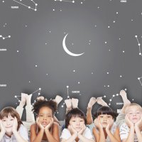 [벽지]달과 별자리