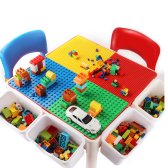 레고 블록 수납형 테이블 의자 2개 세트