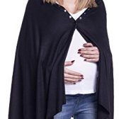 [스타일 직구]Happy Mama. Womens Maternity Nursing Shawl Poncho Cover up Breastfeeding. 967p (Black, 8/10/